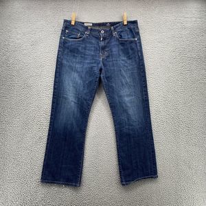 Adriano Goldshmied Pants Adult 36 x 34 Blue Jeans The Protege Straight Leg Men's
